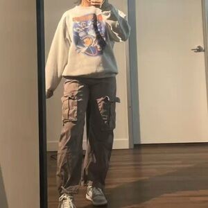 Zara cargo grey pants size 0